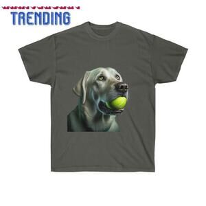 Ai Labrador With A Tennis Ball Dog Tee Tshirt